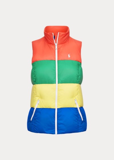 Chaleco Ralph Lauren Mujer Multicolor - Color-Blocked Down - TKOEP4135